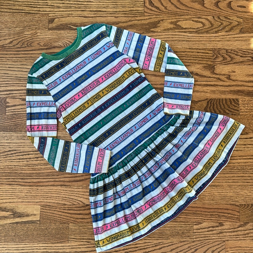 Mini Boden x Harry Potter Spells Dress 8-9